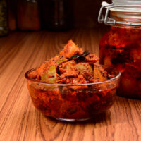 Home,Made,South,Indian,Spicy,Lemon,Pickle,On,A,Wooden